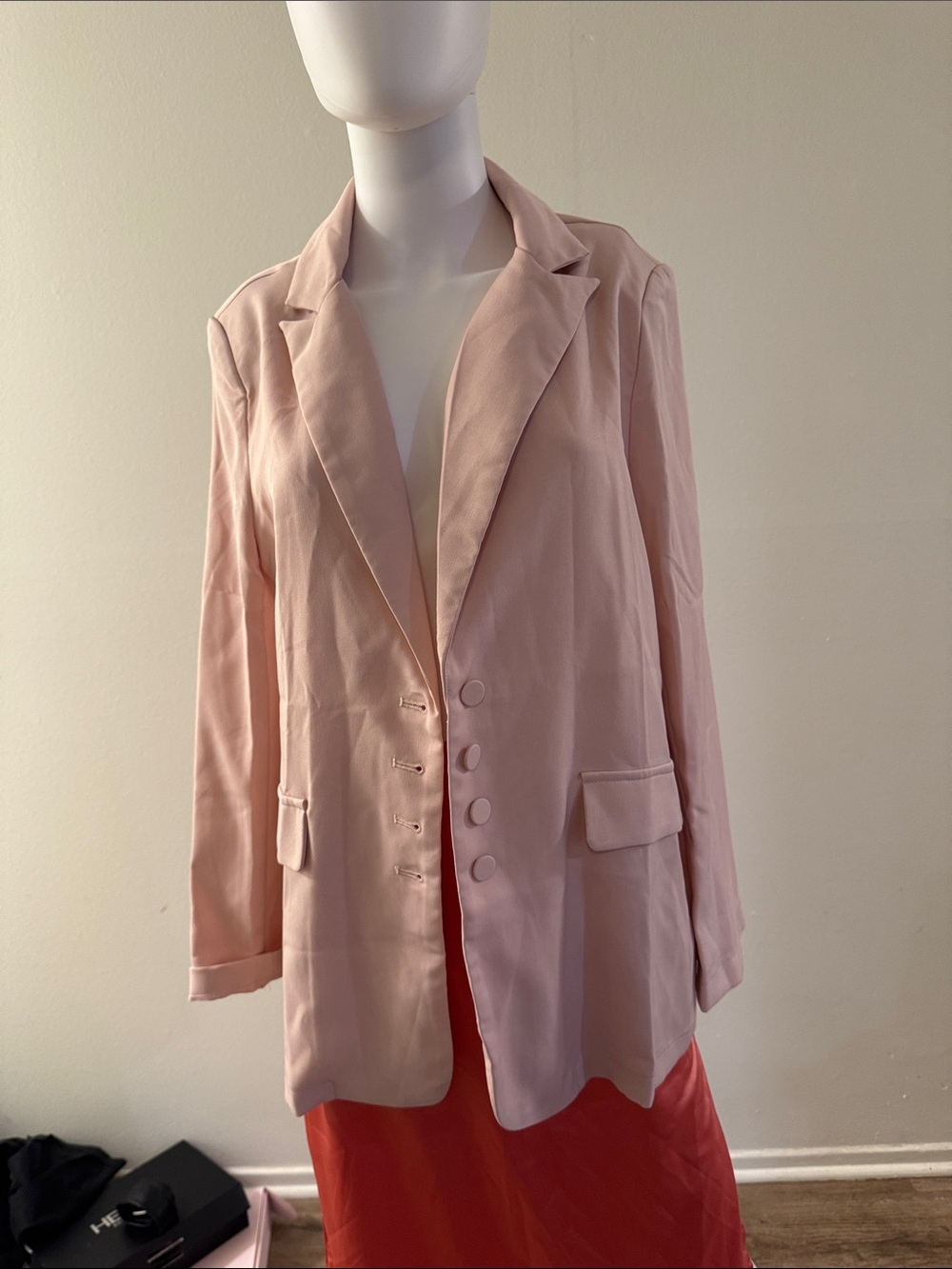 Light Pink Women's Blazer Jacket